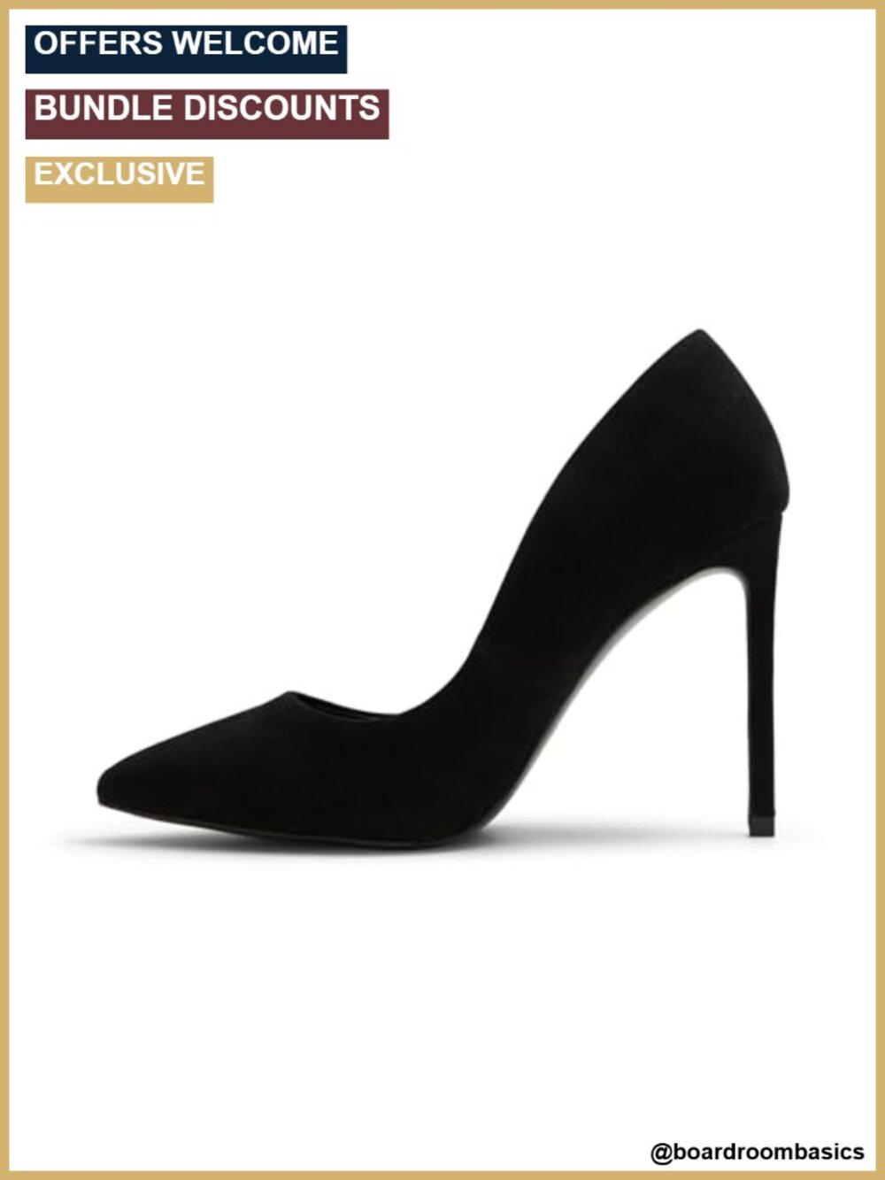 Stiletto Heel Pointed Toe Leather Pump Slip-On Party Shoes
